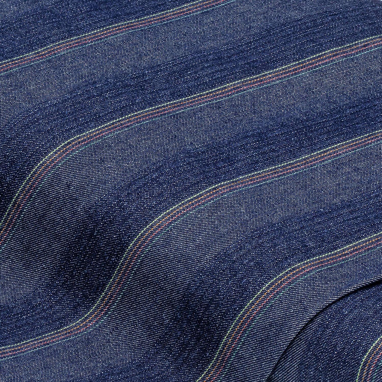 Gestreifter Jeansstoff/Denim, blau-color