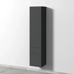 Sanipa Hochschrank „2morrow“ 350 × 1615 × 350 mm in Graphit (matt)