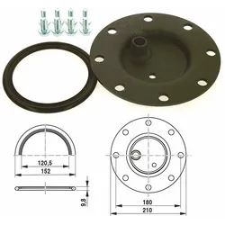 Handlochdeckel SF/ST/SU thermogl D210mm mit 3/4'' Muffe - 7735500186