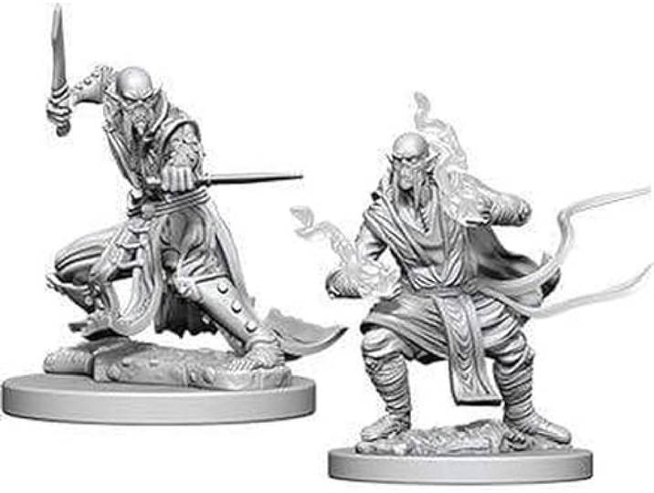 WizKids WZK73351 D&D Nolzurs Marvelous Unpainted Miniatures: Wave 5: Githzerai Dungeons_&_Dragons Accessoires, Transparant