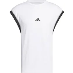 ADIDAS Herren Shirt Basketball All-World, Größe S in Weiß Weiß
