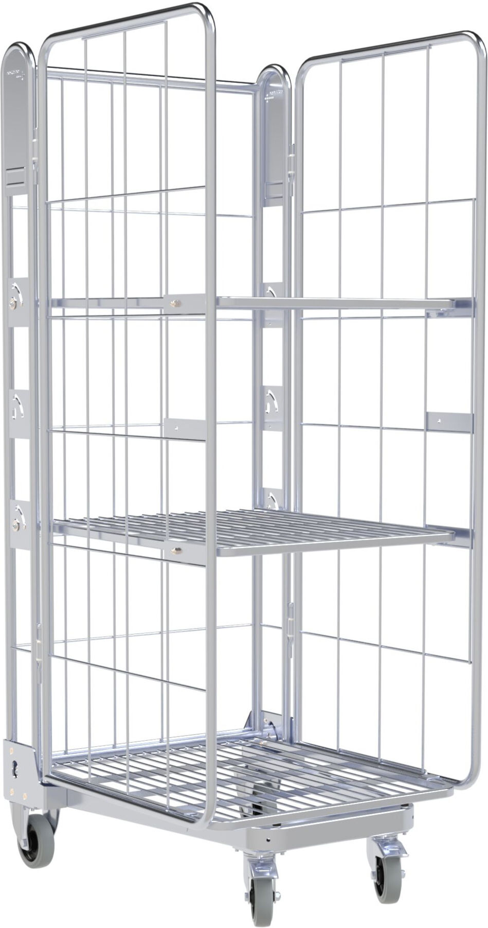 HMH nestainer® Metallgestell 1630 ME 730 x 845 mm 3-seitig 2 ZWB Cr 3 NT 195 mm ; E. S. B. (N37308451630CC052ZE46)