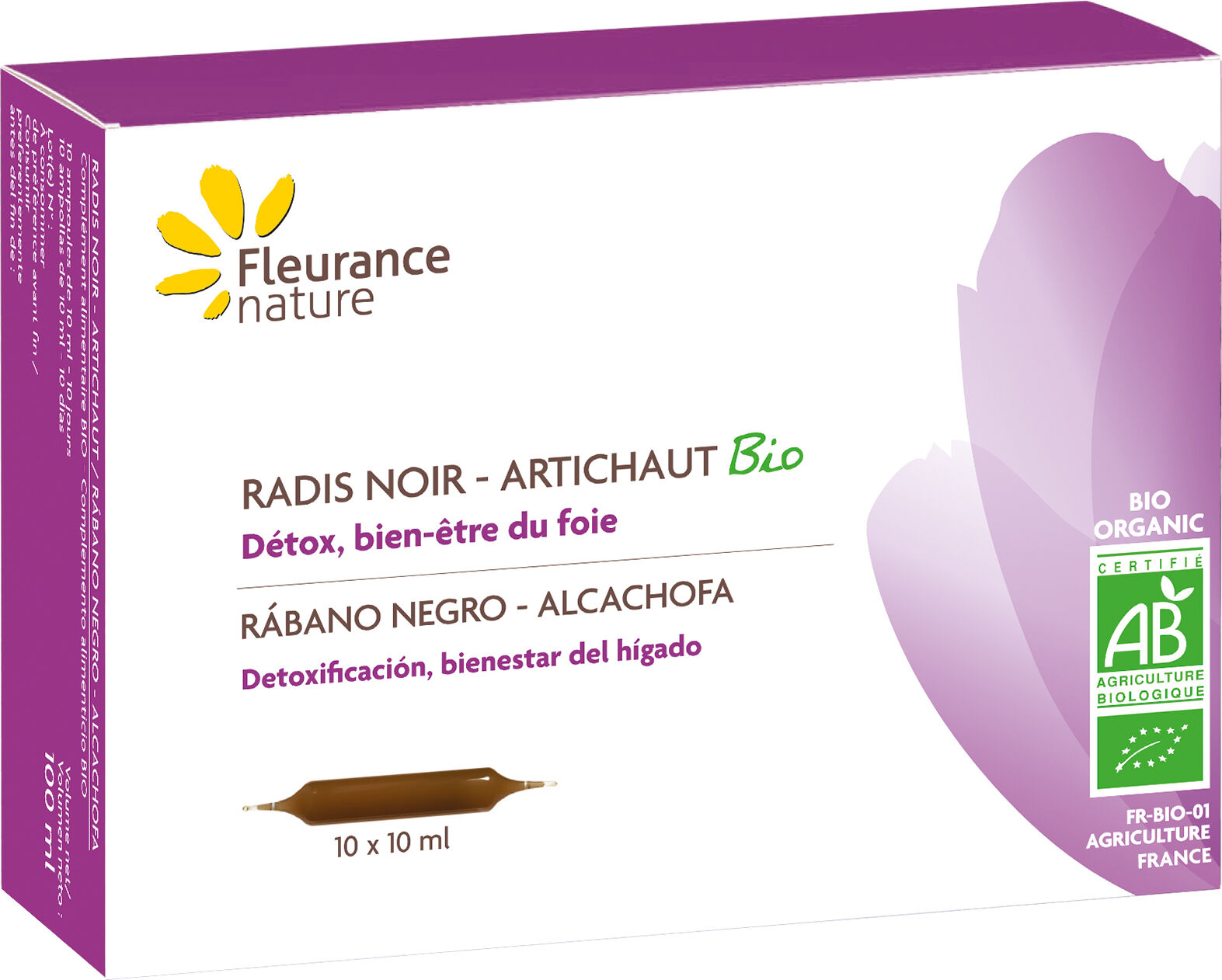 Fleurance Nature Black Radish Artichoke Bio in Ampoules