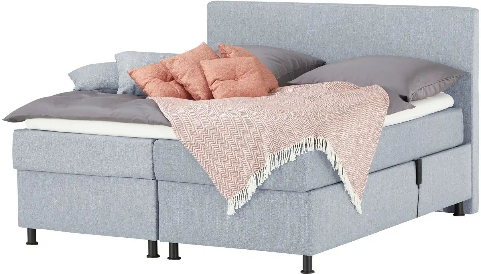Wohnwert Motor-Boxspringbett  Dormian Boro Motor ¦ grau ¦ Maße (cm): B: 200 H: