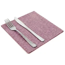 MONOUSO - Bordeauxrot PapierServiette aus Double Point "Jeans" 40x40cm (50 Stück)