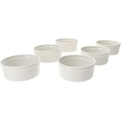 6er Set Creme Brulee Schale Bianca 12,5x5cm weiß - 24302129