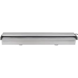 vidaXL Pool-Wasserfall Fontäne mit LEDs Rechteckig Edelstahl 60 cm