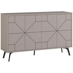 SIDEBOARD mit 4 Türen und dekorierten Türen L123 cm - Dune