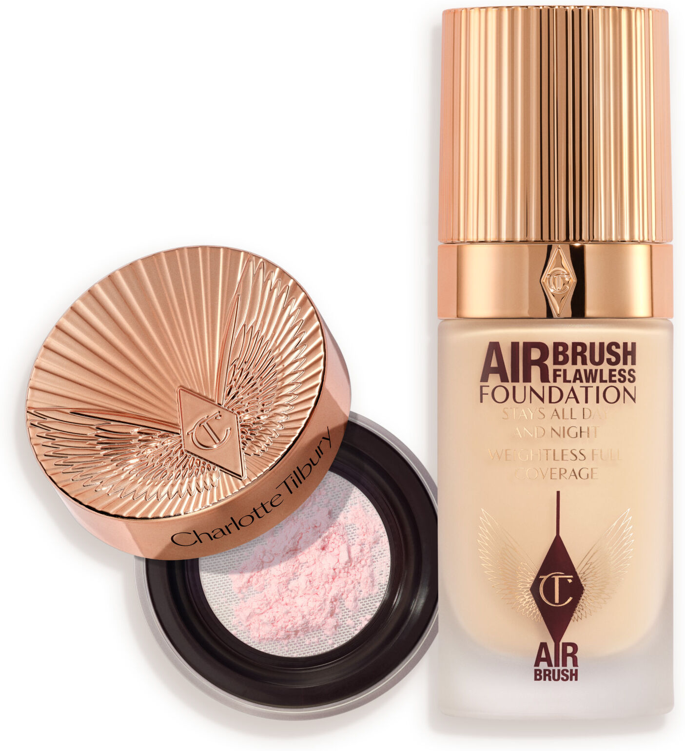 Airbrush Flawless Base, Bake + Blur Duo - Face Kit Charlotte Tilbury 3107 Airbrush Flawless Base, Bake + Blur Duo Size: