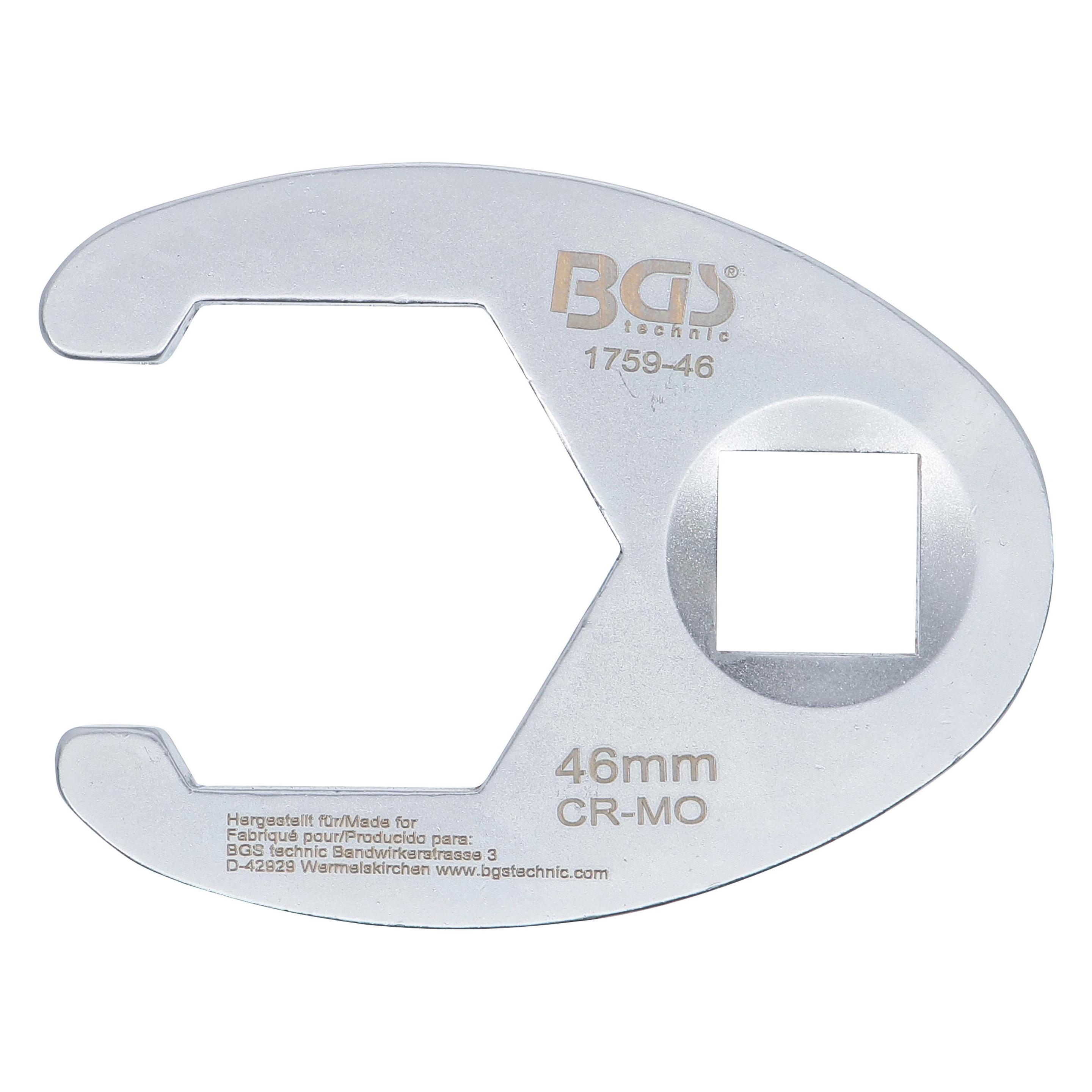 BGS Hahnenfussschlüssel Antrieb Innenvierkant 20 mm (3/4") SW 46 mm (46 mm) (1759-46)