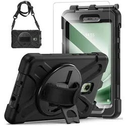 eSTUFF CHICAGO Full Body Defender (Samsung Galaxy Tab Active 3, Samsung Galaxy Tab Active 5), Tablet Hülle, Schwarz