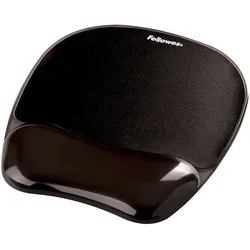 Fellowes Mauspad mit Handgelenkauflage CrystalsTM Gel Schwarz