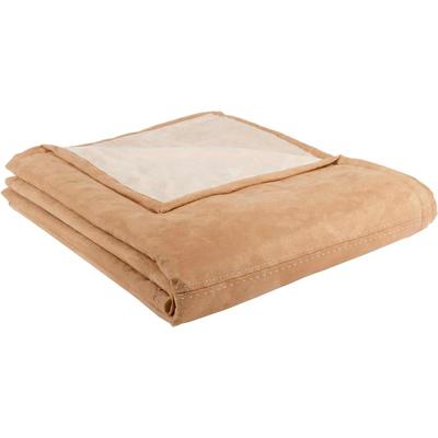 Wohndecke GOLD-LINE "Alcantara", braun, B:150cm L:200cm, Kunstfaser, Wohndecken, Wohndecke, in Alcantara Optik, Kuscheldecke