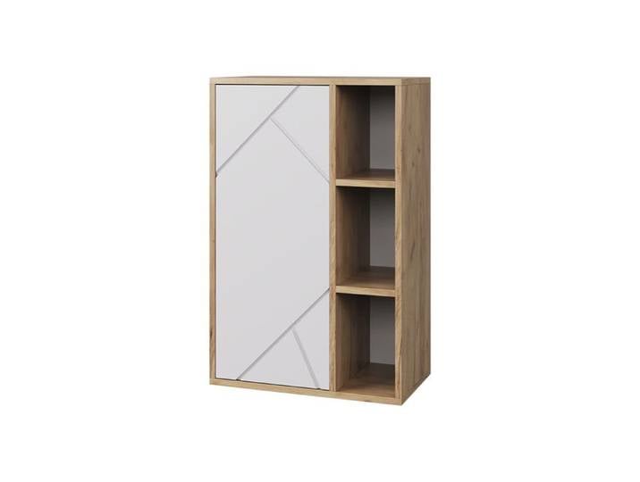 Etagère Berno 50.1x78.4cm avec 3 compartiments ouverts Chêne de force doré/Blanc Vicco 57820