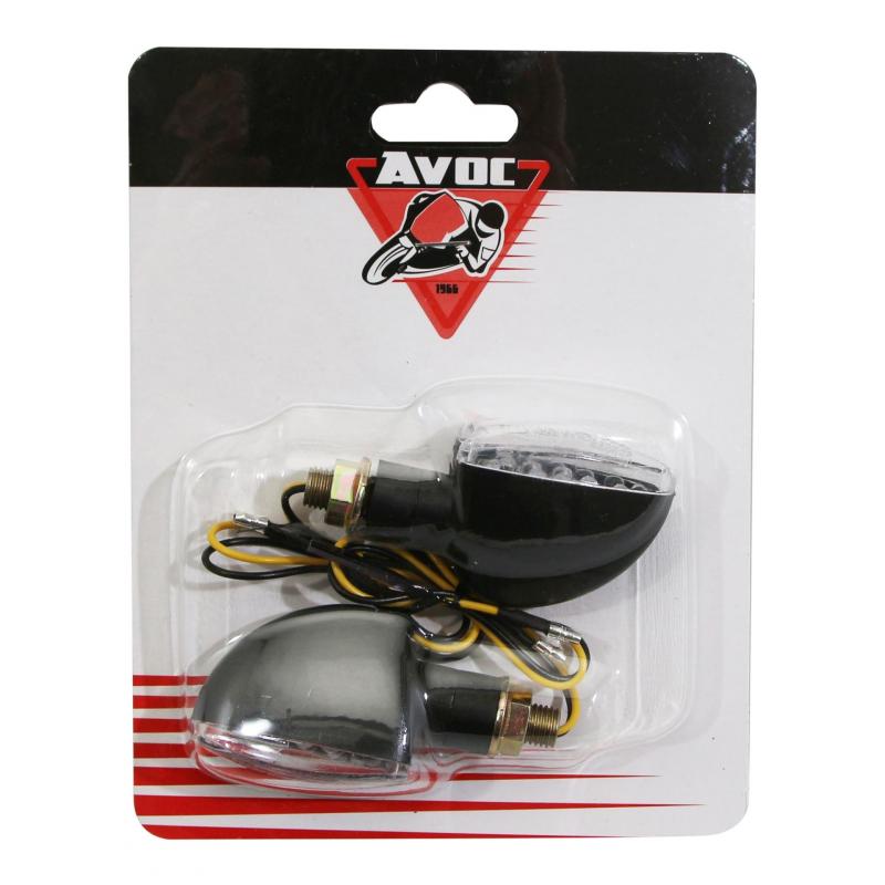 Clignotants LED Avoc Tosa noir / transparent