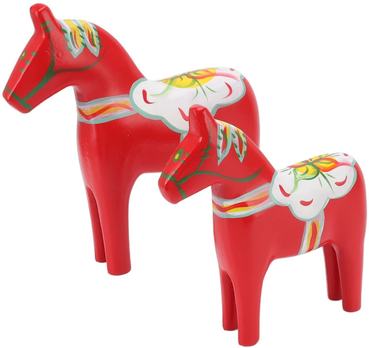 SPHProducts Houten Zweeds Dala Paard Handgemaakt Decoratief Ornament