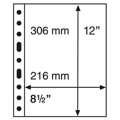 Grande Kunststoffhüllen mit einer Einteilung, glasklar, 5er Pack