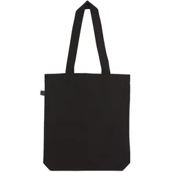 EarthPositive - Organic Fashion Shopper tote bag Baumwolltasche \EP75\" - Black / 36x40x8 cm"