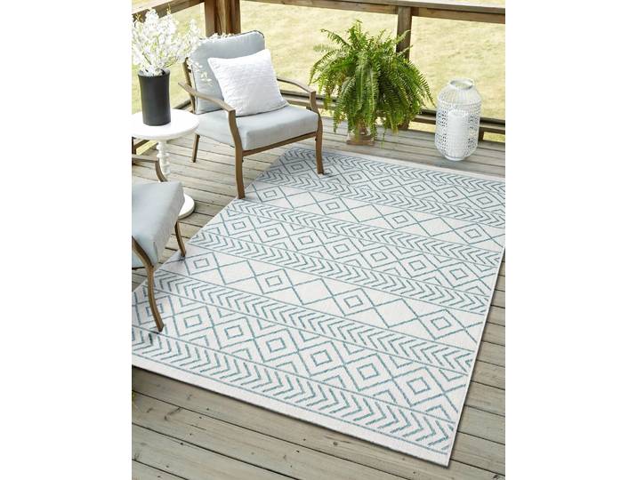 Myflair Möbel & Accessoires Liva, LAGERRÄUMUNG rechteckig 8 mm Höhe Wendeteppich, Rauten Motiv, Outdoor geeignet, Balkon, Terrasse