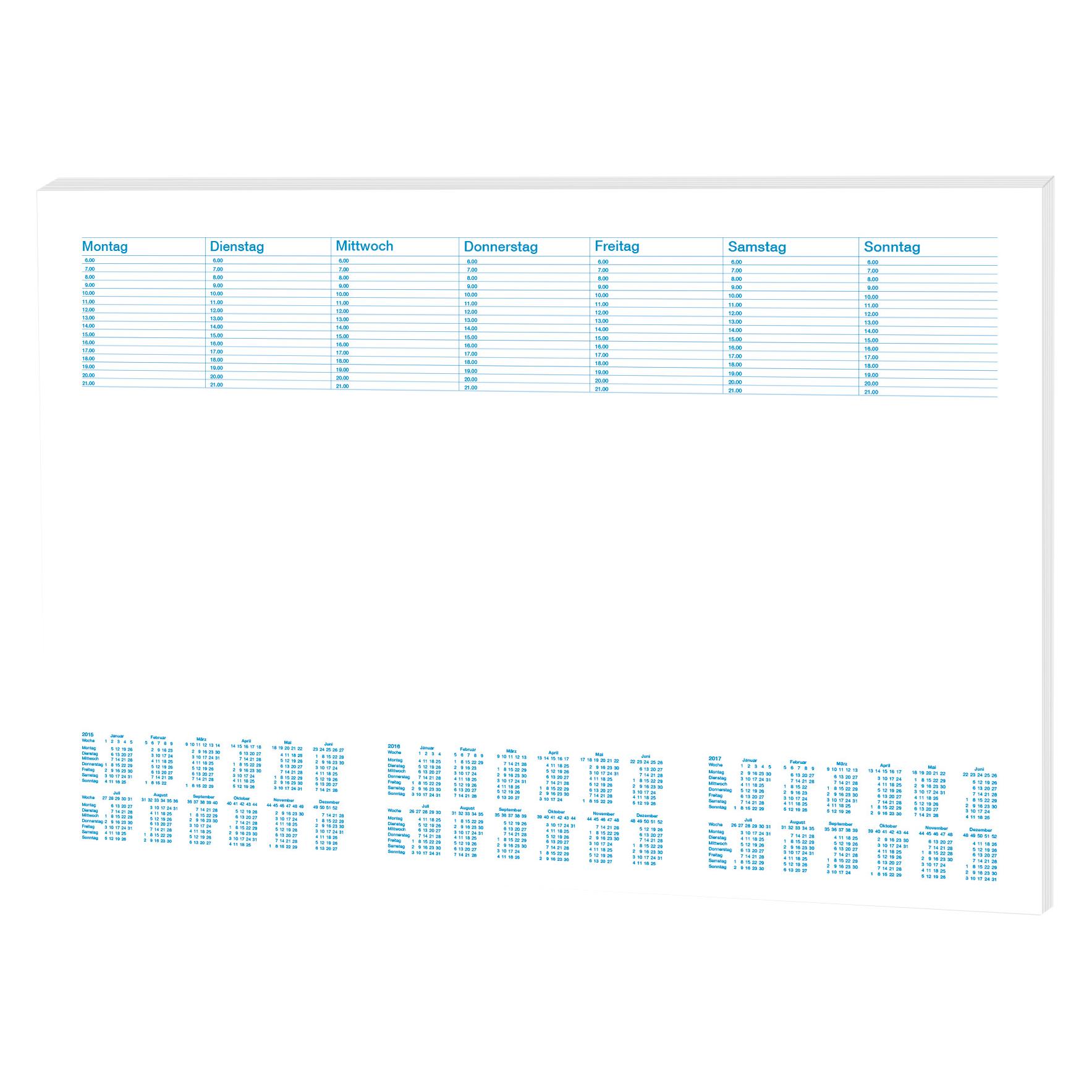 Rnk Schreibunterlage Office Masse: 48 x 33 cm (B x H) Werkstoff: Papier Farbe: weiss/blau (48 x 33 cm) (46633)