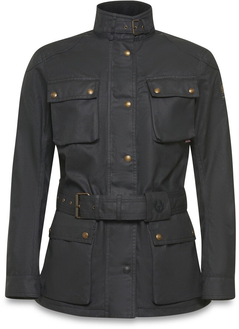 Belstaff Trialmaster 2025 wasserdichte Damen Motorrad Wachsjacke 104973BLACK48