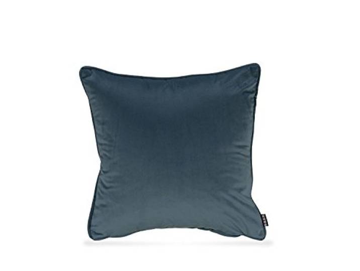 H.O.C.K. Nobile Samt Kissen inkl. Füllung Kuschelkissen Sofakissen Couchkissen (deep-Sky-Blue 016, 50 x 50 cm)