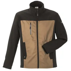 Stretch-Hybridjacke "Norit" - 102 - sand/schwarz