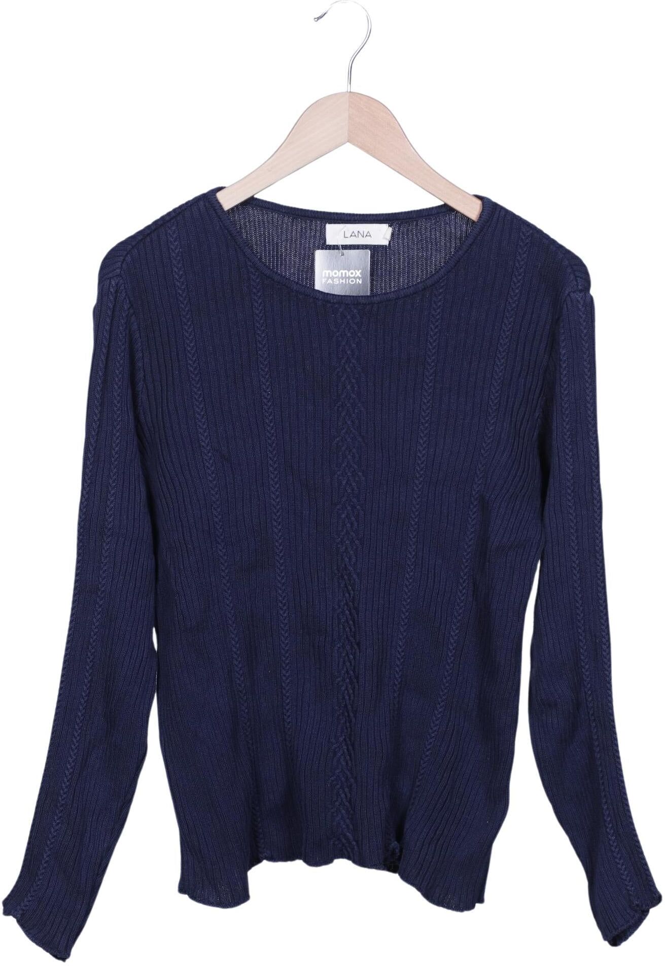 Lana naturalwear Damen Pullover, Marineblau, Gr. S, Baumwolle - Second Hand