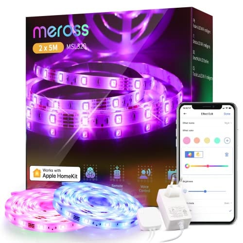Meross Wifi Ledstrip compatibel met Apple HomeKit en Alexa, 10 meter