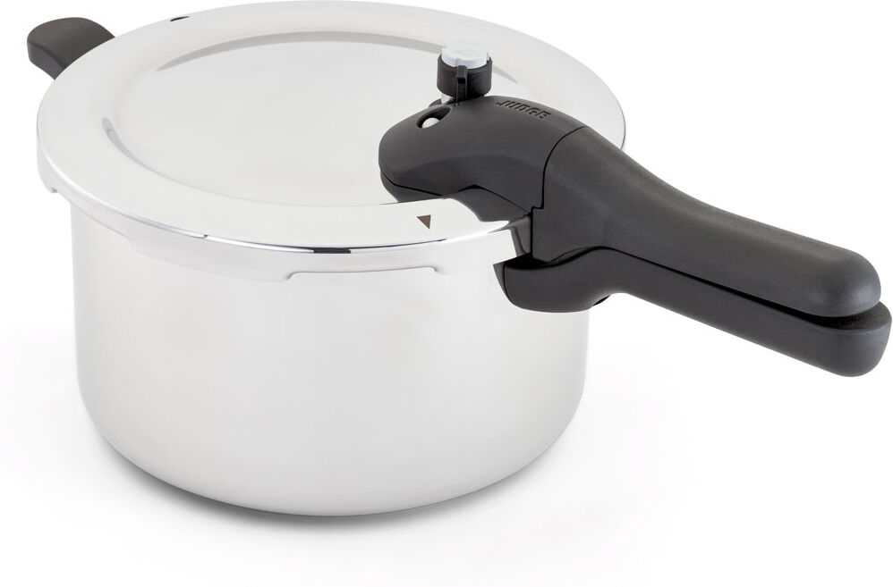 Judge Stainless Steel Pressure Cooker 5l, (25cm) With Steamer Basket, Great Healthier And Quicker Cookware, Suitable For All Hob Types Stainless Steel 5L