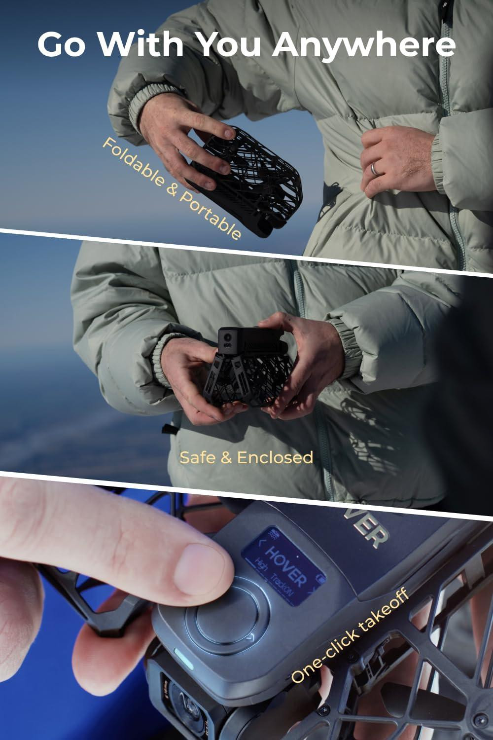 Selius X1 PROMAX Action Cam 8K Drone met camera en 10 automatische vluchtmodi