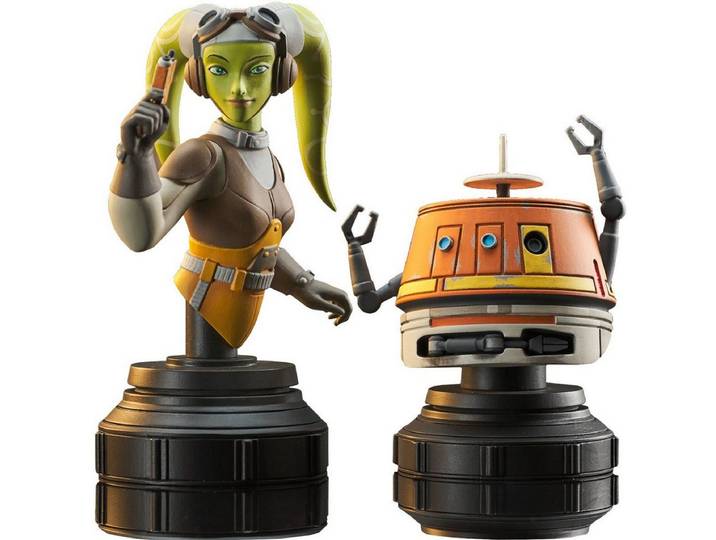GENTLE GIANT Actionfigur Star Wars Rebels Hera and Chopper 1:7 Scale Mini-Büsten Set