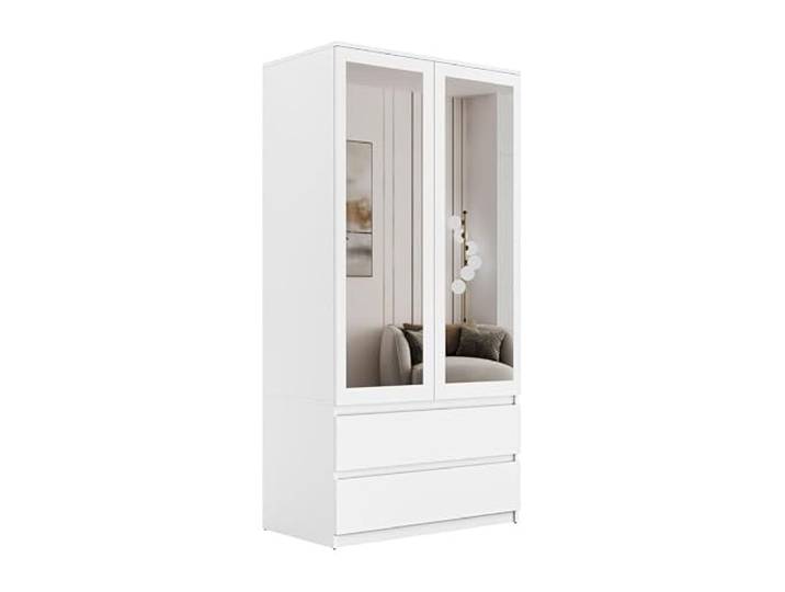 Lookway Kleiderschrank HANA SS-90 Weiß mit 2 Türen