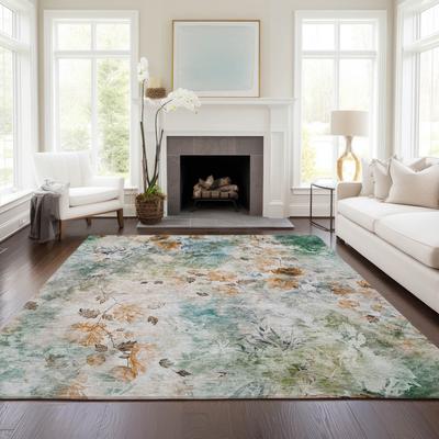 Addison Rugs Machine Washable Indoor/ Outdoor Chantille Vanishing Floral Rug