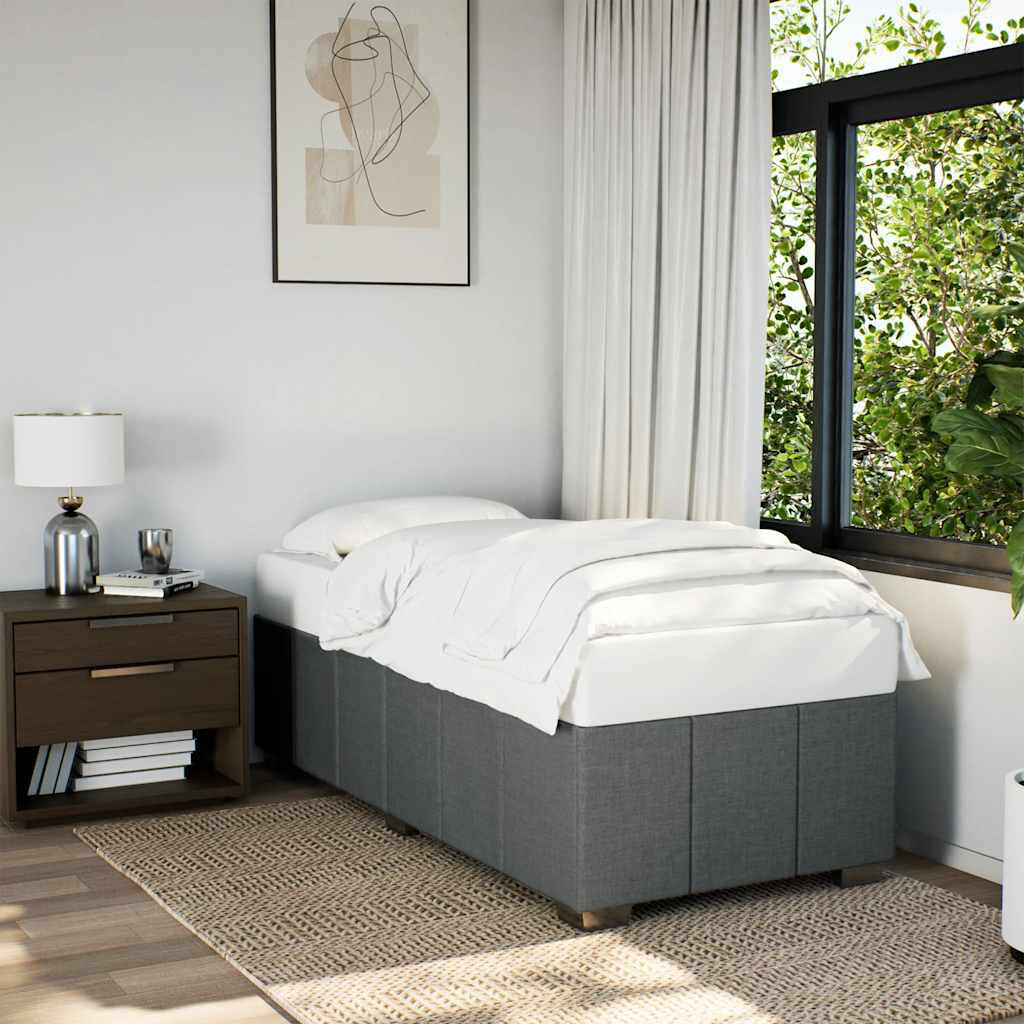 Latitude Run Baecher Upholstered Bed Dark Grey Single