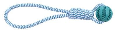 Uplift Picks ChewPlay Rubber Dog Chew Toy Ball For Teeth Cleaning And Training blue 9 Cm