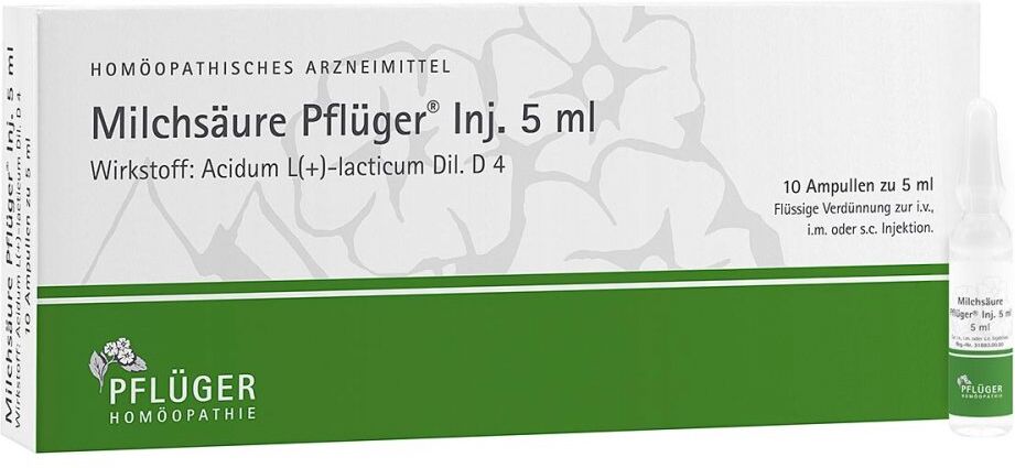 Milchsäure Pflüger Injektionslösung 5 ml 10stk
