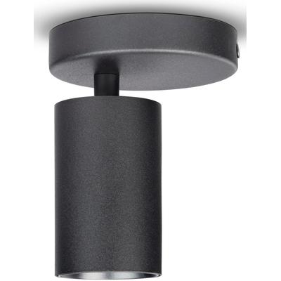 PACO HOME Wandleuchte "TIMO RD", schwarz, 1, Ø 5,7cm H: 12,7cm, Leuchten, Wandleuchte