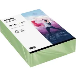 tecno DIN A5 Farbiges Papier Grün 80 g/m2 Glatt 500 Blatt
