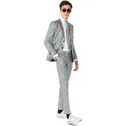 OppoSuits Teen Discoballer Anzug für Jugendliche (134, 140)