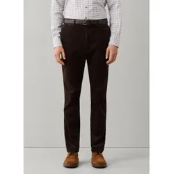 Hackett London für Herren. HM2100164 Braune Pigment Cord Chinohose (34/32), Lässig, Baumwolle