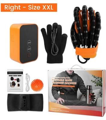 Uplifted Finds Portable Rehabilitation Robot Gloves For Stroke Recovery Finger Exercise And Hand Function Training gift Box Right Xxl