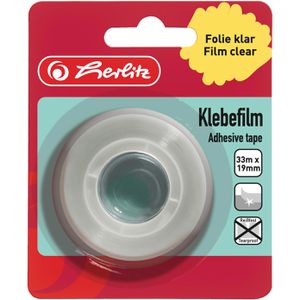 Herlitz Klebeband 10509669, 19mm x 33m, transparent, Kern-Ø 26mm