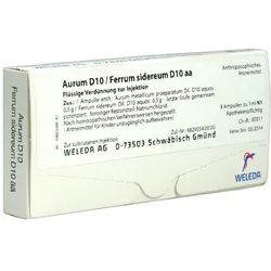 Aurum D 10/ferrum sidereum D 10 aa Ampul 8X1 ml