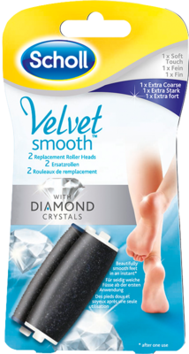 Reckitt Benckiser Deutschland GmbH SCHOLL Velvet smooth Expr.Pedi Ers.Ro.ex.sta.+fein 2 St 10749986