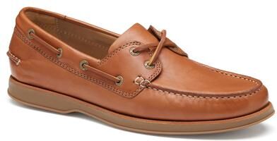 Johnston & Murphy Monaco 2 Eye Boat Shoe - Mens 11 Tan Oxford Medium