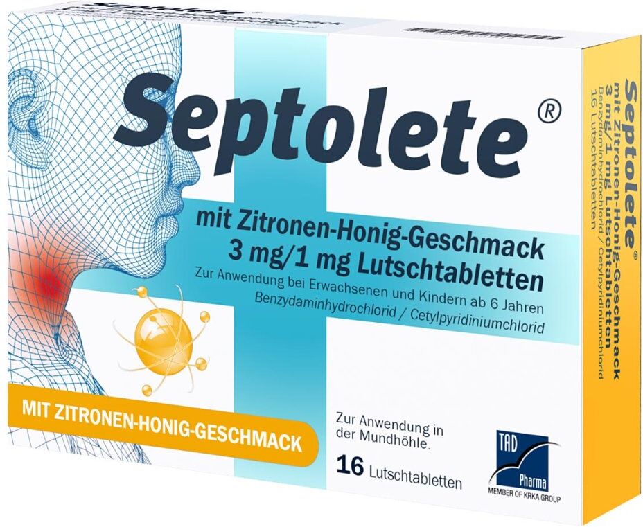 Septolete Mit Zitronen-Honig-Geschmack 3 Mg/1 Mg