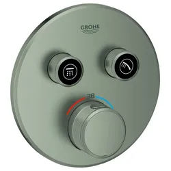 GROHE Thermostat Grohtherm SmartControl 29119 rund 2 ASV satin steel, 29119MS0 29119MS0