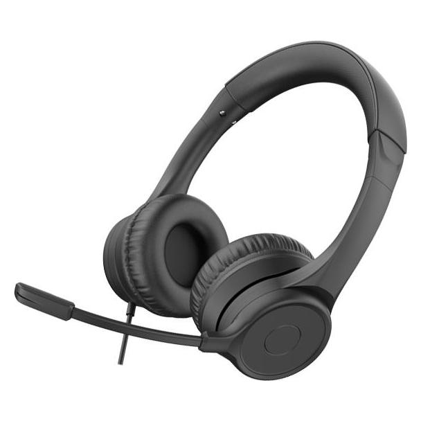 ADJ Cuffia C/Microfono USB Ring Bk Con Controller Volume Su Cavo (Kabelgebunden) (780-00058)