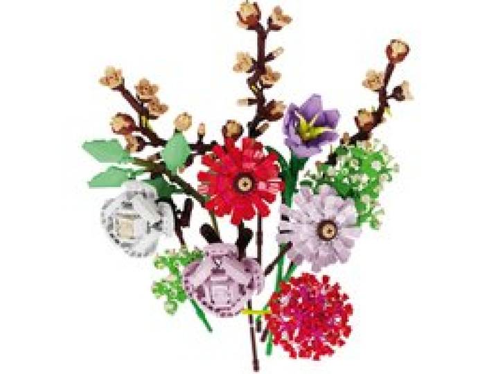 LUPILU® Set de construction bouquet de fleurs